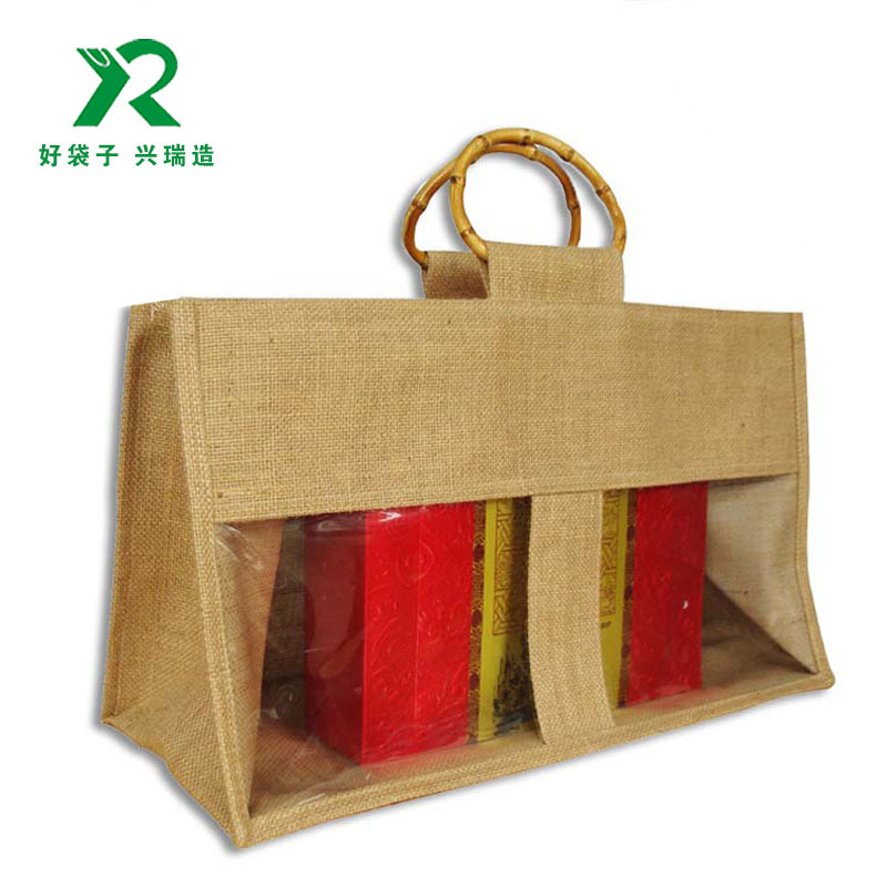 高档亚麻包装麻布袋定制