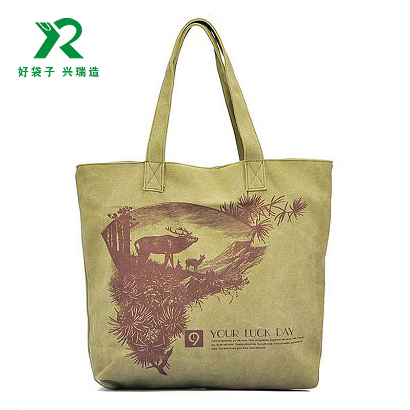 单肩复古手提牛仔袋定制